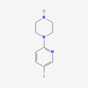 Chemical structure of 1-(5-Iodo-pyridin-2-yl)-piperazine
