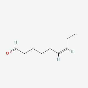 Chemical structure of cis-6-Nonenal