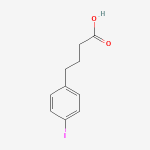 Chemical structure of 4-(p-Iodophenyl)butyric acid