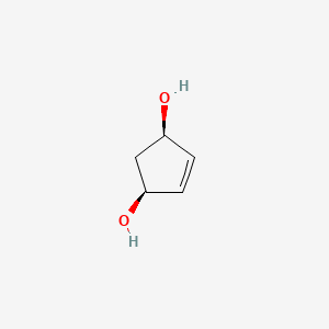 Chemical structure of cis-4-Cyclopentene-1,3-diol