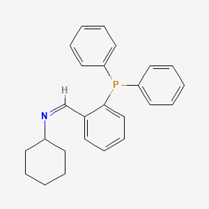 Chemical structure of N-[2-(Diphenylphosphino)benzylidene]cyclohexylamine