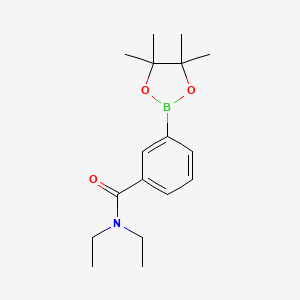 Chemical structure of 3-(N,N-Diethylaminocarbonyl)phenylboronic acid pinacol ester