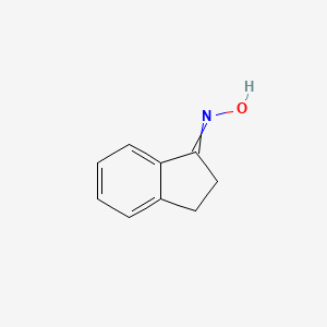 Chemical structure of 1-Indanone oxime