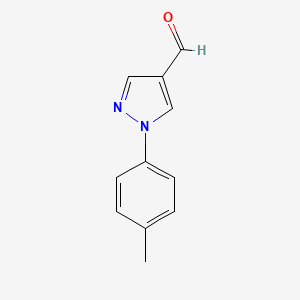 Chemical structure of 1-p-Tolyl-1H-pyrazole-4-carbaldehyde