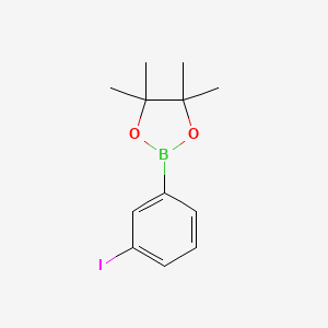 Chemical structure of 3-Iodophenylboronic acid pinacol ester