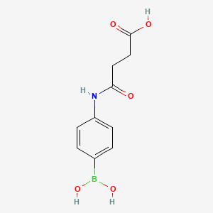 Chemical structure of N-(4-Phenylboronic)succinamic acid(contains varying amounts of Anhydride)