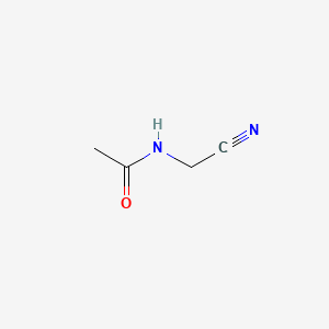 Chemical structure of N-(Cyanomethyl)acetamide