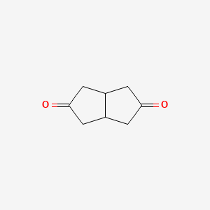 Chemical structure of cis-Bicyclo[3.3.0]octane-3,7-dione