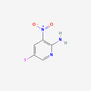 Chemical structure of 5-iodo-3-nitropyridin-2-amine