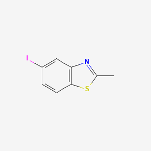 Chemical structure of 5-iodo-2-methyl-1,3-benzothiazole