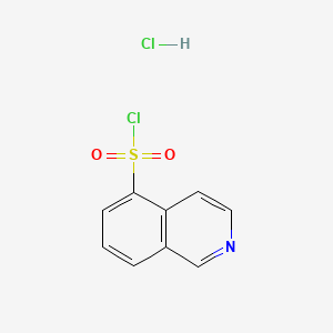 Chemical structure of Isoquinoline-5-sulphonyl chloride, HCl