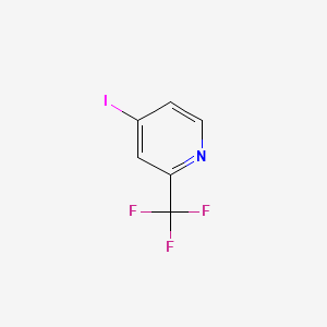Chemical structure of 4-Iodo-2-(trifluoromethyl)pyridine