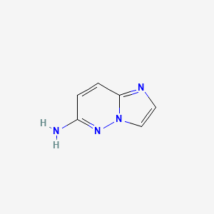 Chemical structure of Imidazo[1,2-b]pyridazin-6-amine