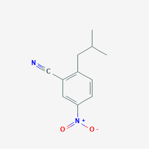 Chemical structure of 2-Isobutyl-5-nitrobenzonitrile