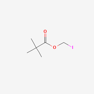 Chemical structure of Iodomethyl Pivalate (stabilized with Copper chip)