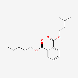 Chemical structure of Isopentyl pentyl phthalate