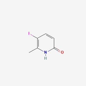 Chemical structure of 5-Iodo-6-methylpyridin-2(1H)-one