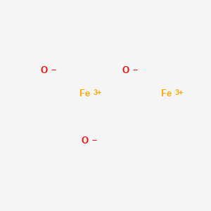 Chemical structure of Hematite (Fe2O3)