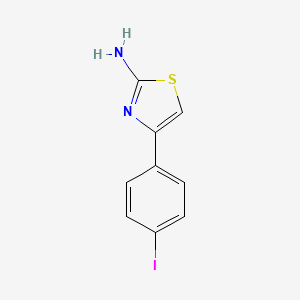 Chemical structure of 4-(4-iodophenyl)-1,3-thiazol-2-amine