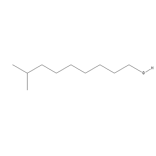 Chemical structure of Isodecanol