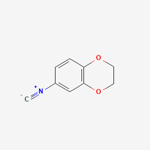 Chemical structure of 6-Isocyano-2,3-dihydro-benzo[1,4]dioxine