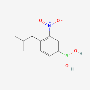Chemical structure of 4-Isobutyl-3-nitrobenzeneboronic acid