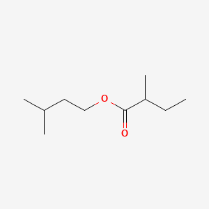 Chemical structure of Isoamyl 2-methylbutyrate