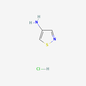 Chemical structure of 4-IsothiazolaMine,hydrochloride