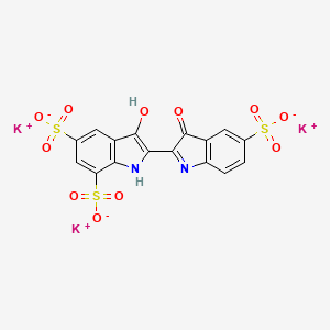 Chemical structure of Indigotrisulfonic Acid Potassium Salt