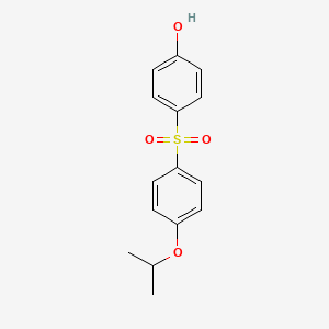 Chemical structure of 4-[(4-Isopropoxyphenyl)sulfonyl]phenol