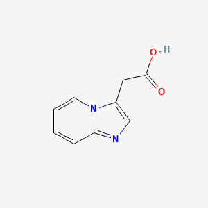 Chemical structure of Imidazo[1,2-a]pyridine-3-acetic acid