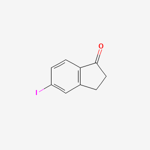 Chemical structure of 5-Iodo-1-indanone
