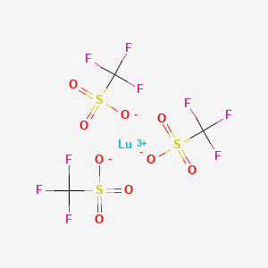 Chemical structure of Lutetium trifluoromethanesulfonate