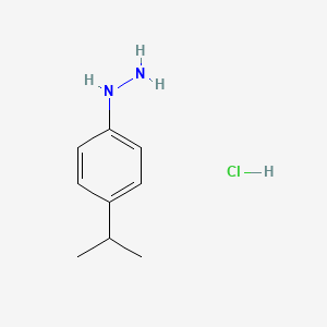 Chemical structure of 4-Isopropylphenylhydrazine hydrochloride