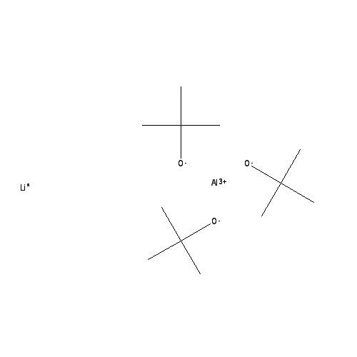 Chemical structure of Lithium tri-tert-butoxyaluminohydride