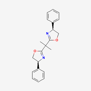 Chemical structure of (S,S)-2,2'-Isopropylidenebis(4-phenyl-2-oxazoline)