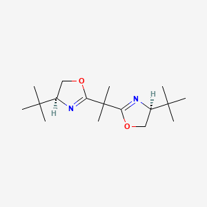 Chemical structure of 2,2′-Isopropylidenebis[(4S)-4-tert-butyl-2-oxazoline]