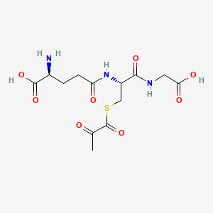 Chemical structure of S-Lactoylglutathione