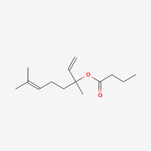 Chemical structure of Linalyl butyrate