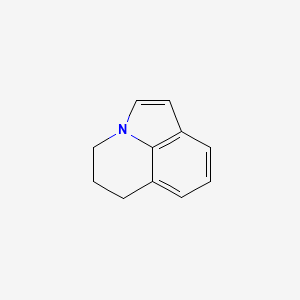 Chemical structure of 5,6-Dihydro-4H-pyrrolo[3,2,1-ij]quinoline