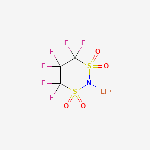Chemical structure of Lithium 1,1,2,2,3,3-Hexafluoropropane-1,3-disulfonimide