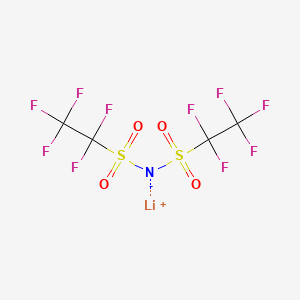 Chemical structure of Lithium Bis(pentafluoroethanesulfonyl)imide