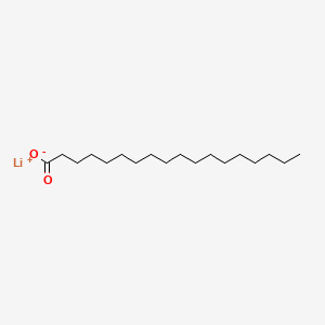 Chemical structure of Lithium stearate