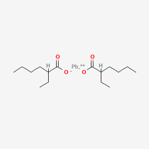 Chemical structure of Lead(II) 2-ethylhexanoate