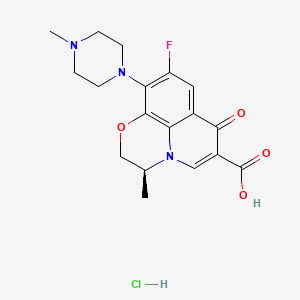 Chemical structure of Levofloxacin hydrochloride