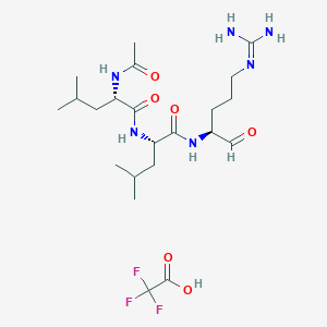 Chemical structure of Leupeptin trifluoroacetate salt