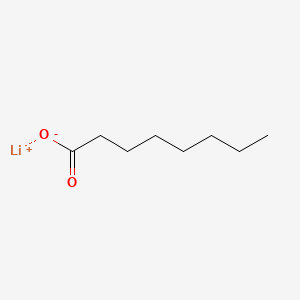 Chemical structure of Lithium octanoate