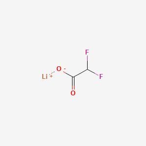 Chemical structure of Lithium difluoroacetate