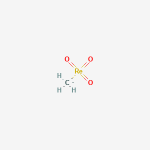 Chemical structure of Methyltrioxorhenium(VII)