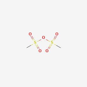 Chemical structure of Methanesulfonic anhydride